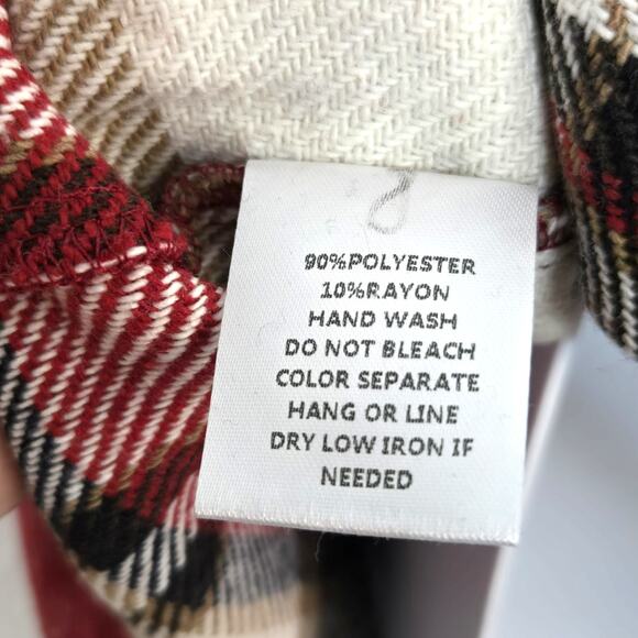 CY Fashion Shopper For Life Button Down Plaid Flannel Shacket Size 3XL NWOT - Picture 4 of 5